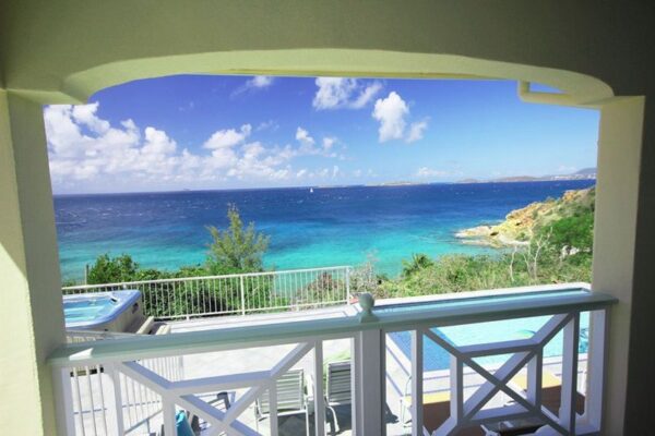 Your view from the covered porch at Island Time - a perfect spot to being every day