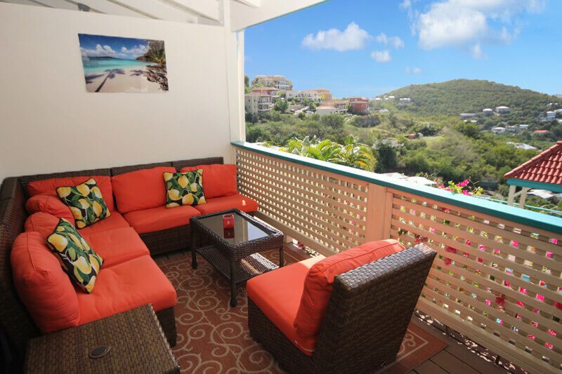 furnished terrace at El Capricho villa